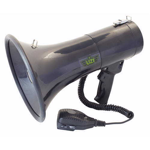 Uzi 50 Watt Detachable Megaphone W/ Siren