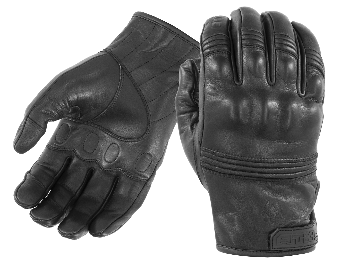 All-Leather Gloves with Knuckle Armor