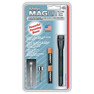 Sp22 Mini Maglite 2 Aaa-cell Flashlight W/ Pocket Clip