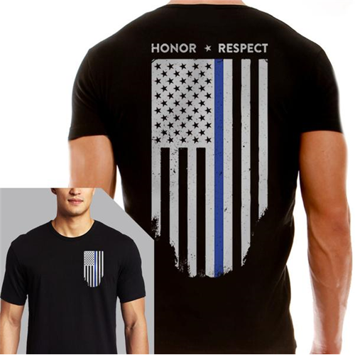 Men's T-Shirt - Thin Red Line Flag