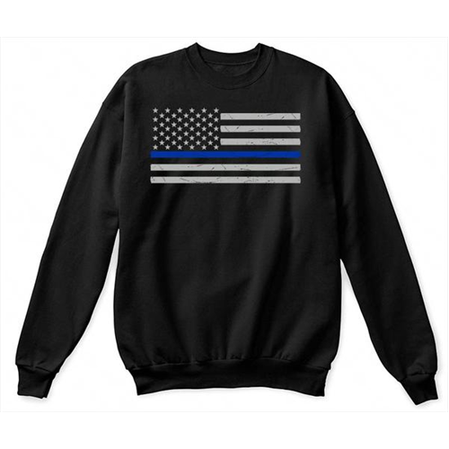 Crew Neck - Classic, Thin Blue Line