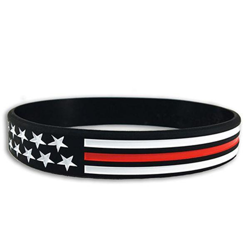 Thin Red/Blue Line American Flag Bracelet