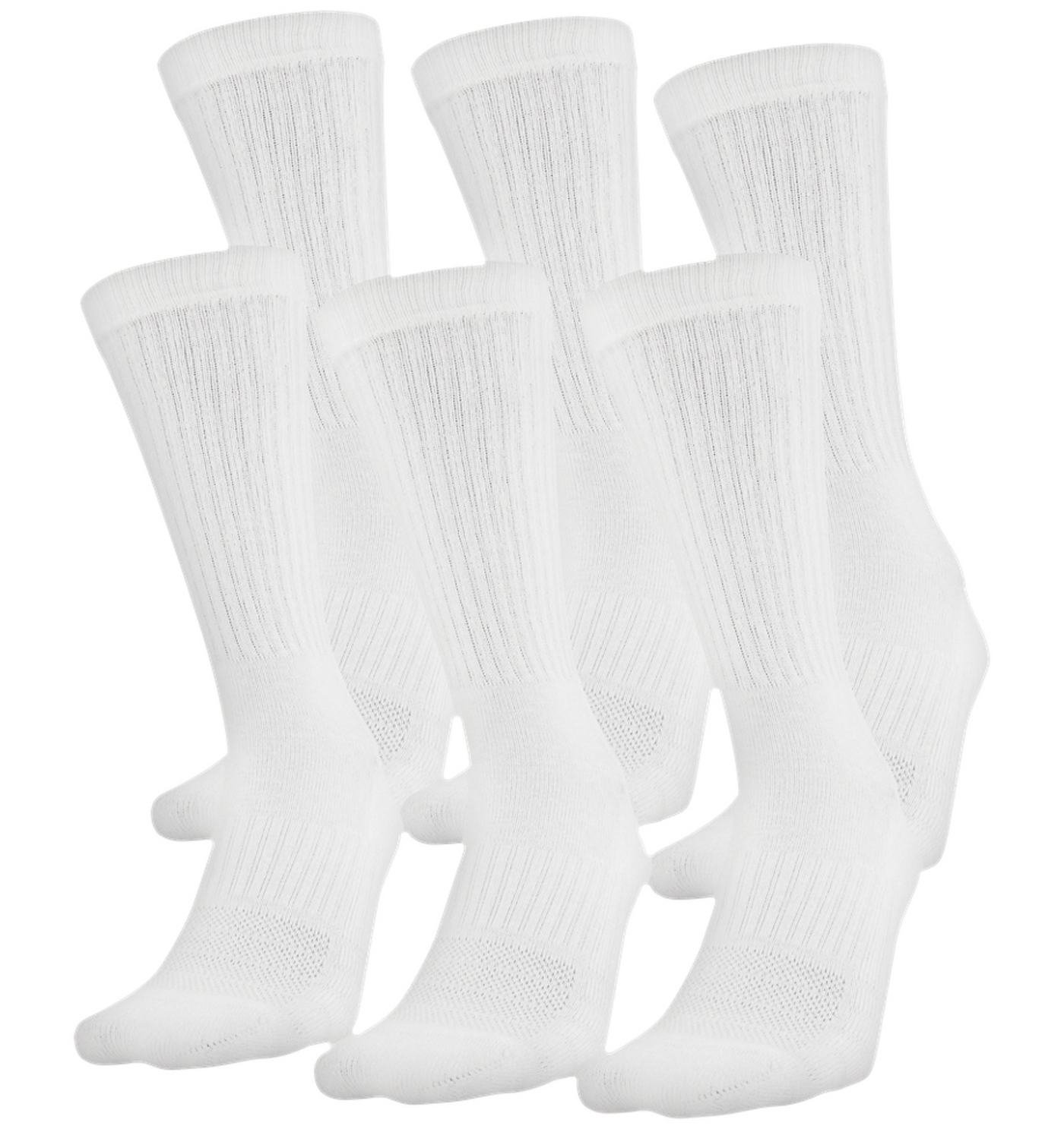 Unisex UA Training Cotton Crew 6-Pack Socks