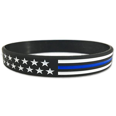 Thin Red/Blue Line American Flag Bracelet