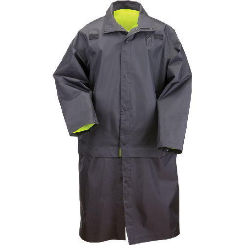 Long Rev Hi-Vis Rain Coat