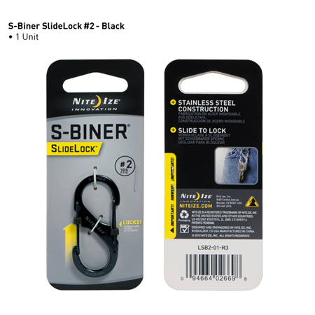 S-Biner Stainless Steel SlideLock